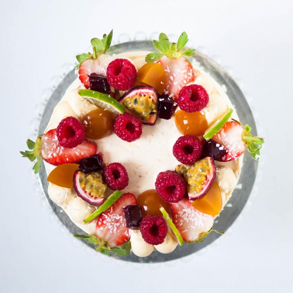8" passion fruit coconut cake buy online London £70.00